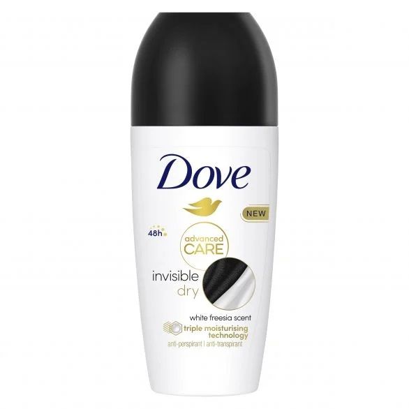 DOVE Advanced део рол-он Invisible Dry 50ml