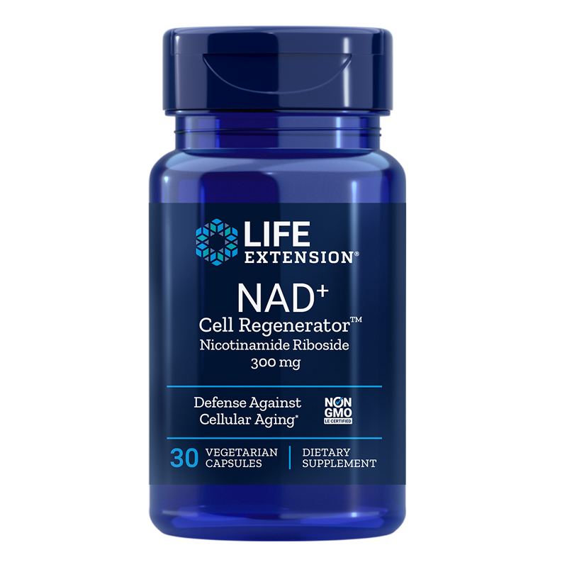 LIFE EXTENSION NAD+ CELL Formula 300mg Никотинамид рибозид защита срещу клетъчно стареене x 30 V caps