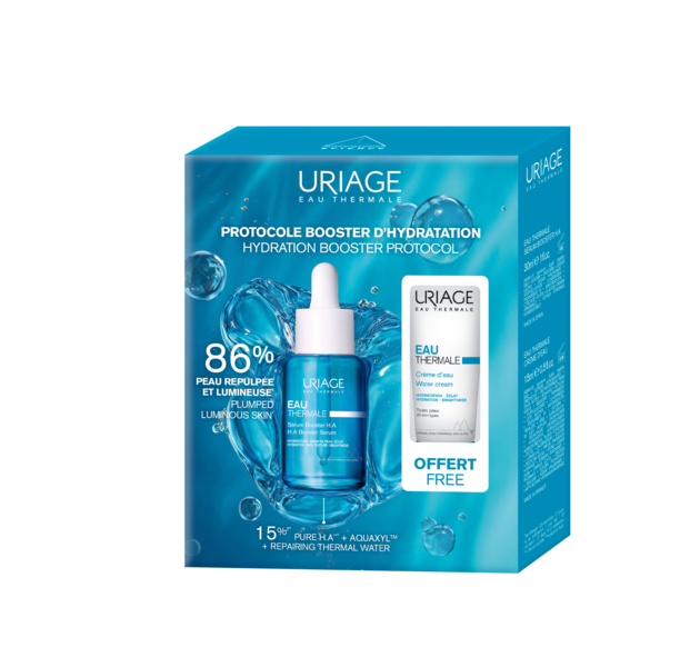 URIAGE PROMO EAU THERMALE Хиалуронов серум за хидратация 30 ml + Термален крем 15ml