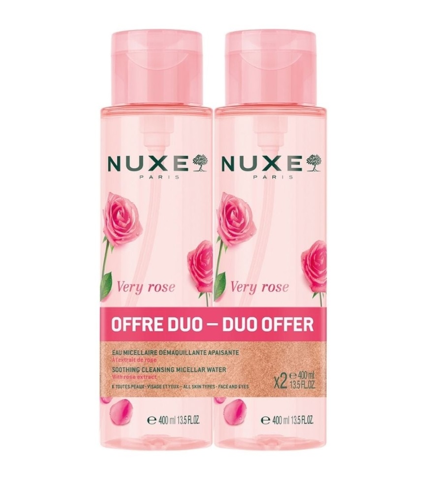 NUXE DUO VERY ROSE мицеларна вода 400ml 1+1