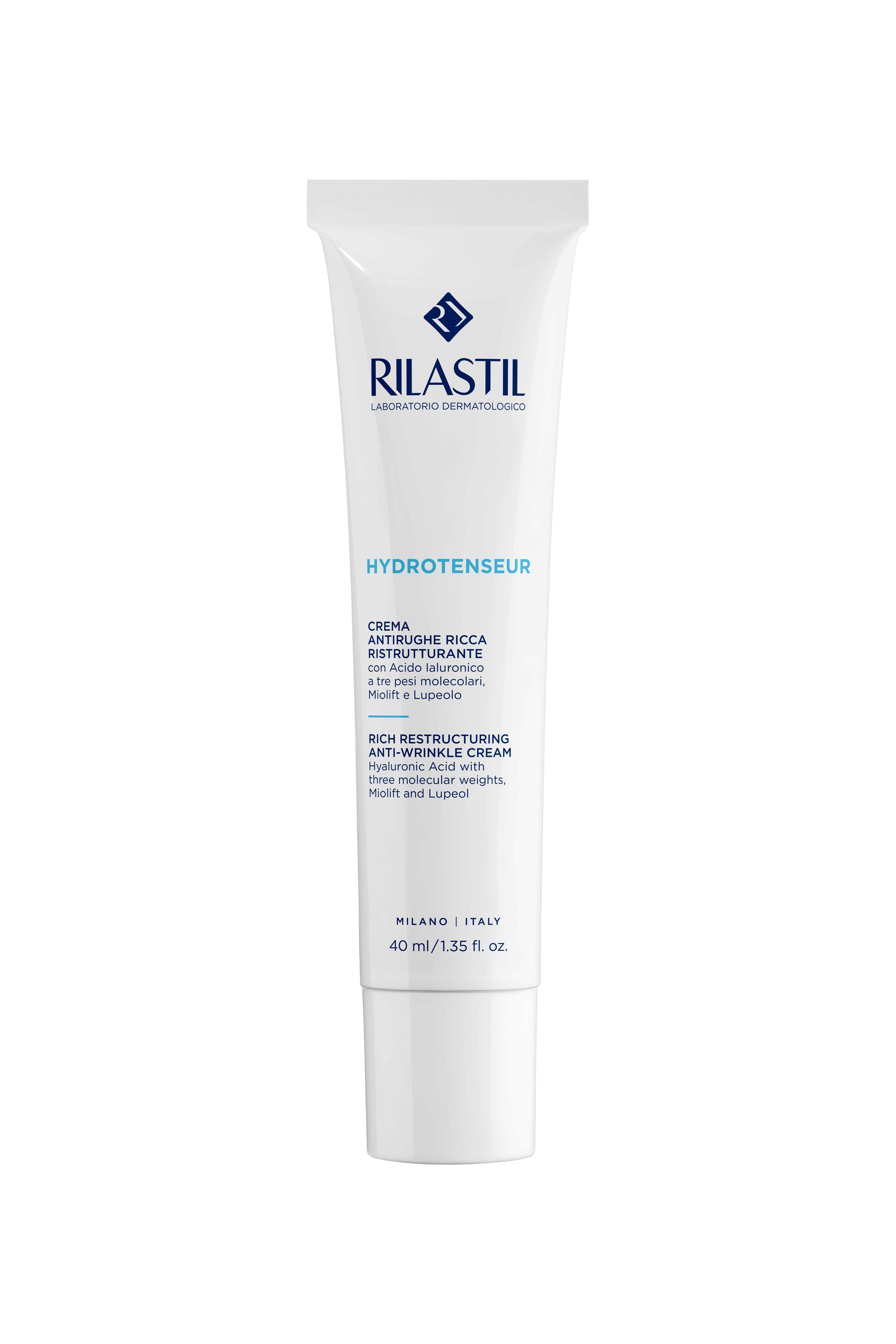 RILASTIL HYDROTENSEUR ANTI WRINKLES CREAM RICH хидратиращ и подхранващ крем за суха кожа 40 ml