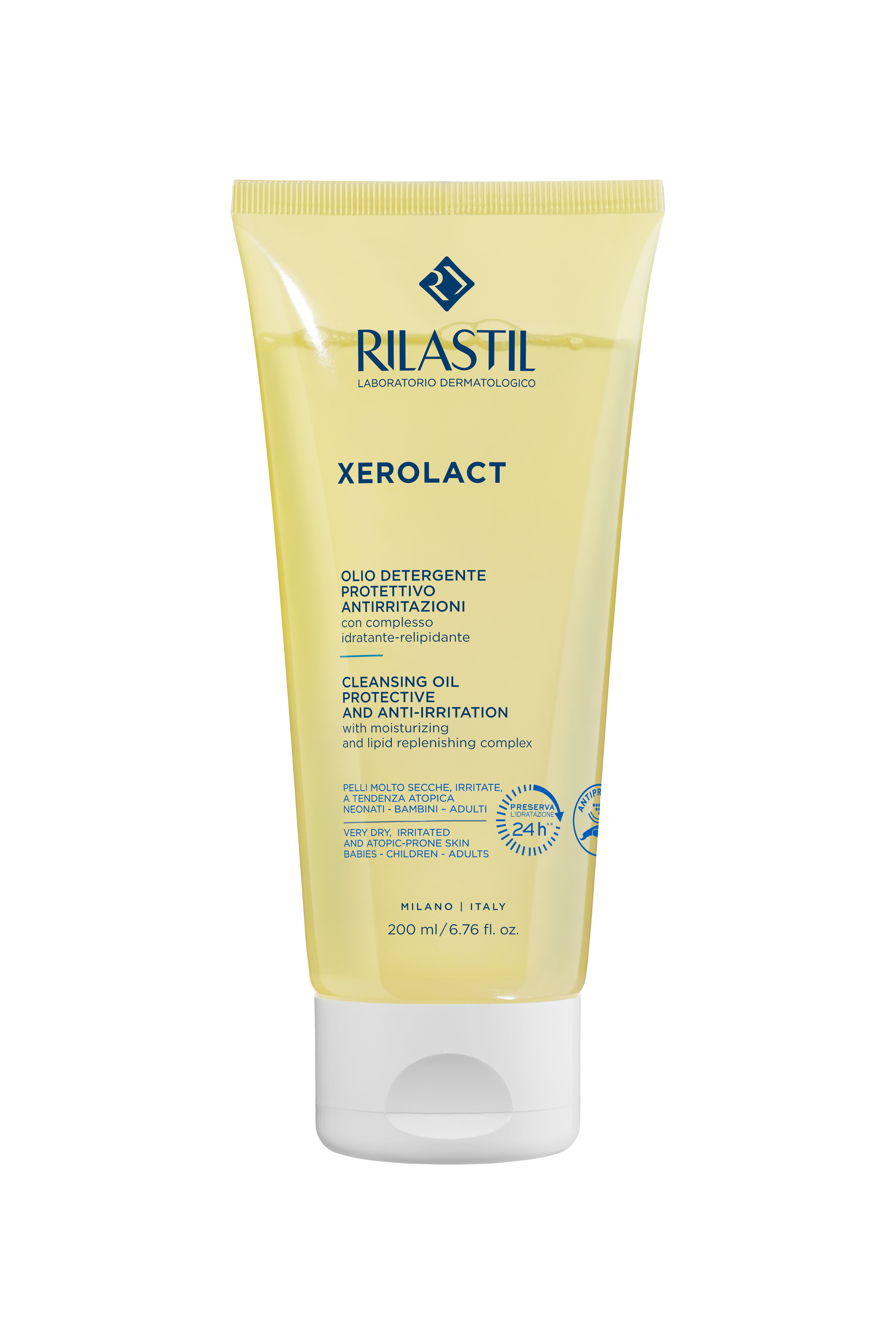 RILASTIL XEROLACT CLEANSING OIL измивно олио за суха ,склонна към атопия кожа 200 ml