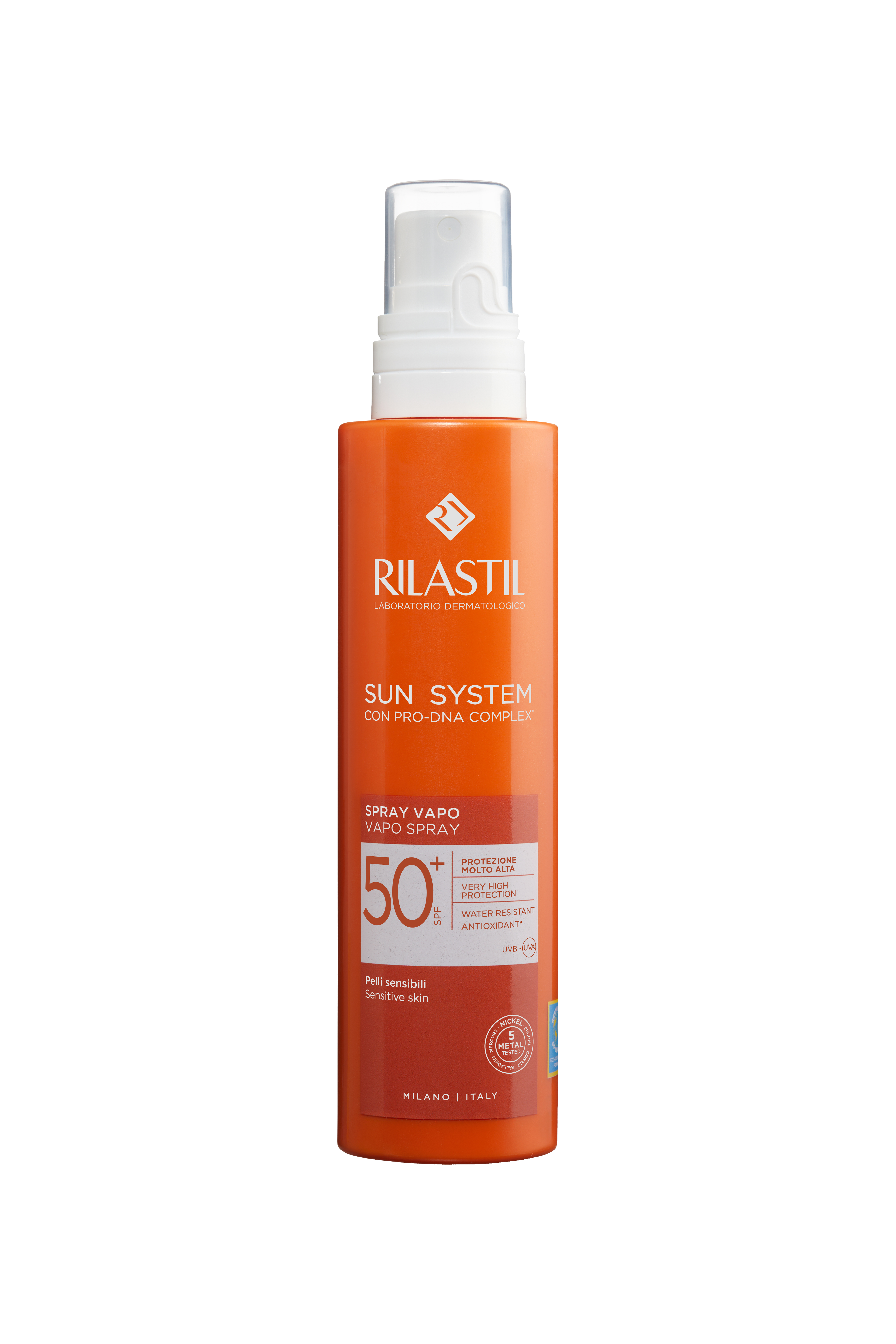 RILASTIL SUN SYSTEM SPRAY VAPO+ SPF50+ слънцезащитен мляко спрей за тяло 200 ml