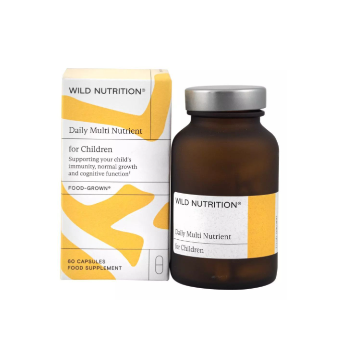 WILD NUTRITION FOOD-GROWN MULTIVITS for KIDS Multivitamins and minerals for children x 60 caps