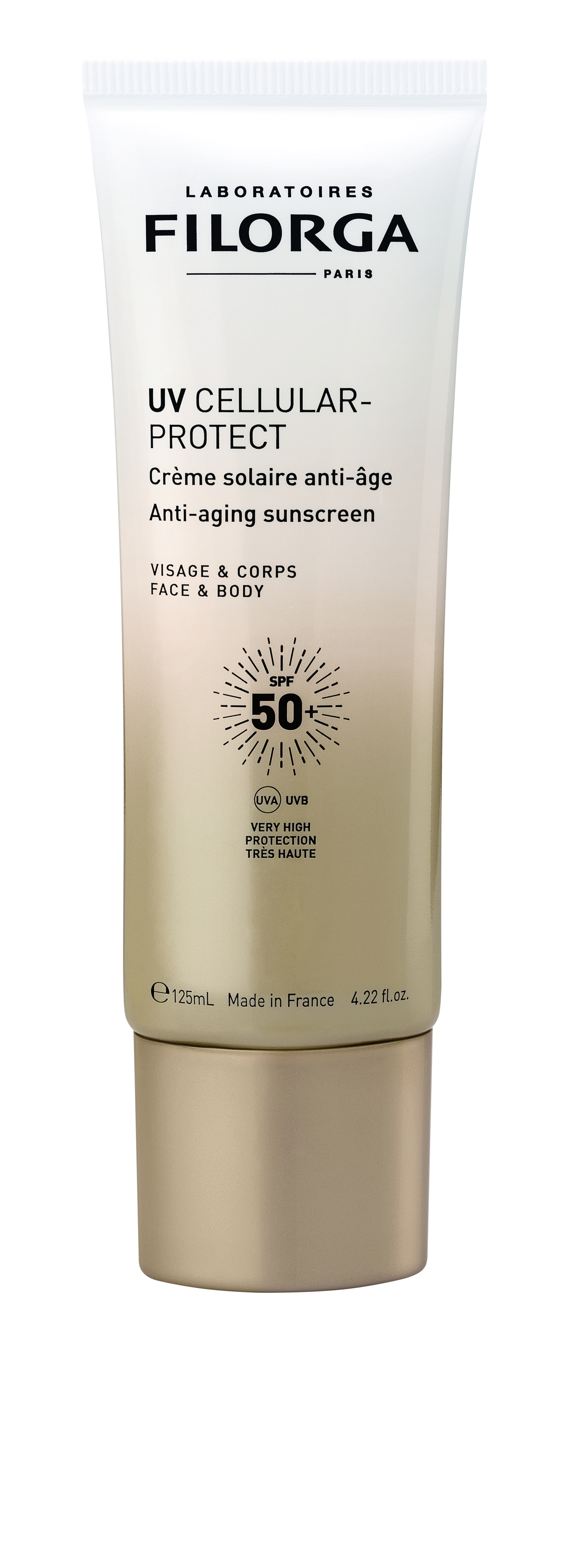 FILORGA UV CELLULAR-PROTEC SPF50+ слънцезащитен крем за лице и тяло 125ml