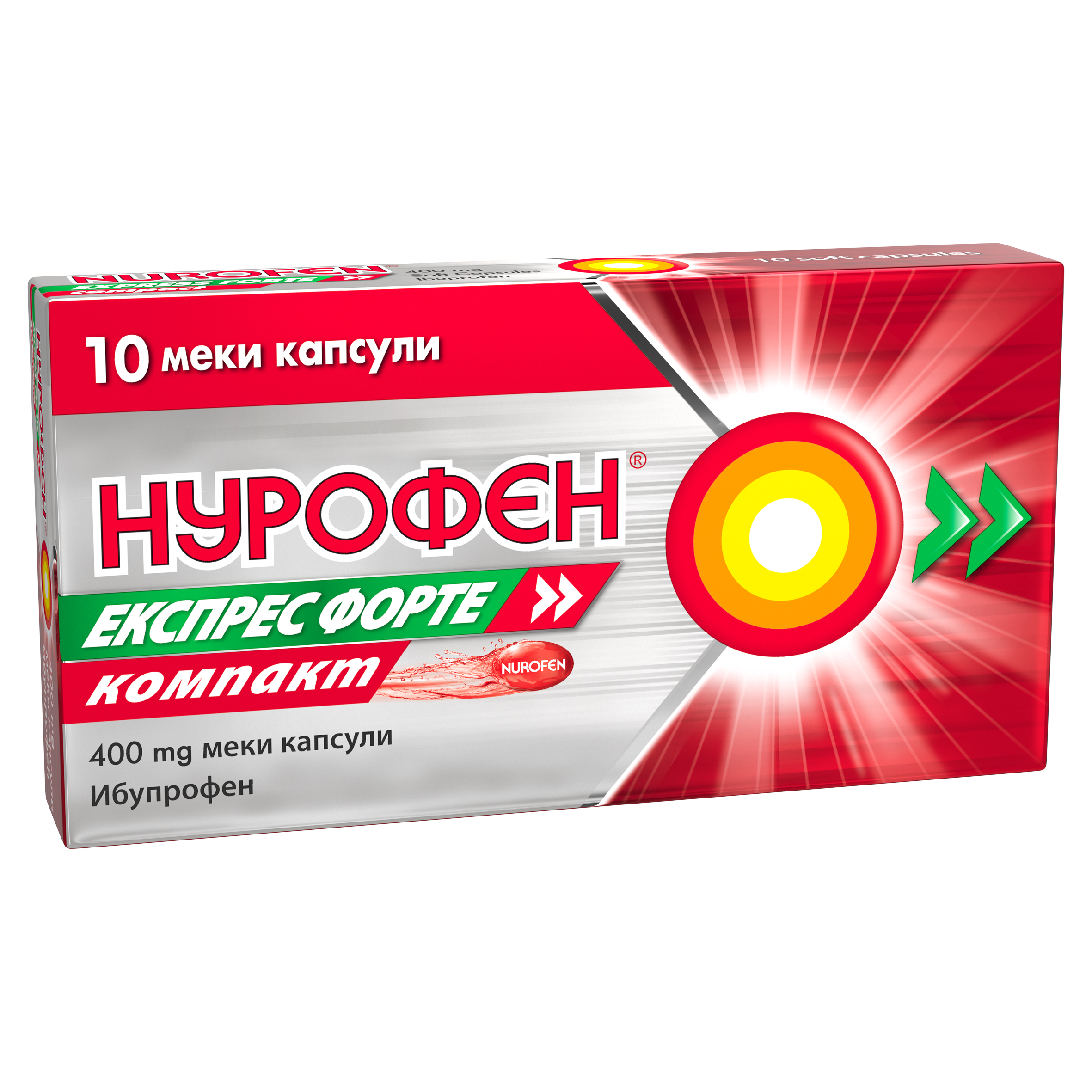 NUROFEN EXPRESS FORTE compact 400mg x 10 soft caps