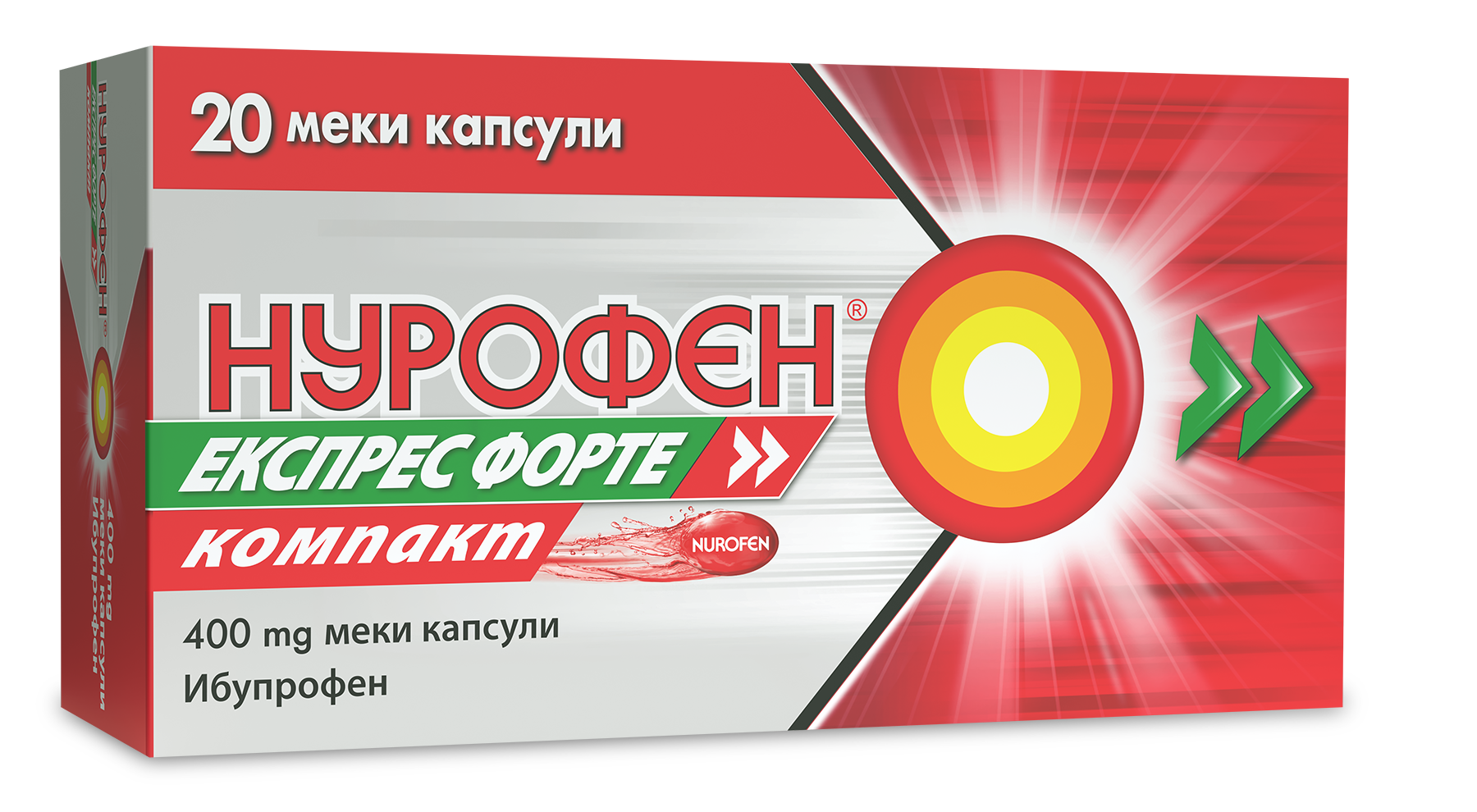 NUROFEN EXPRESS FORTE compact 400mg x 20 soft caps