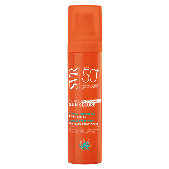 SVR SUN SECURE PHOTO-AGE SPF50+ слънцезащитен флуид за лице 40ml