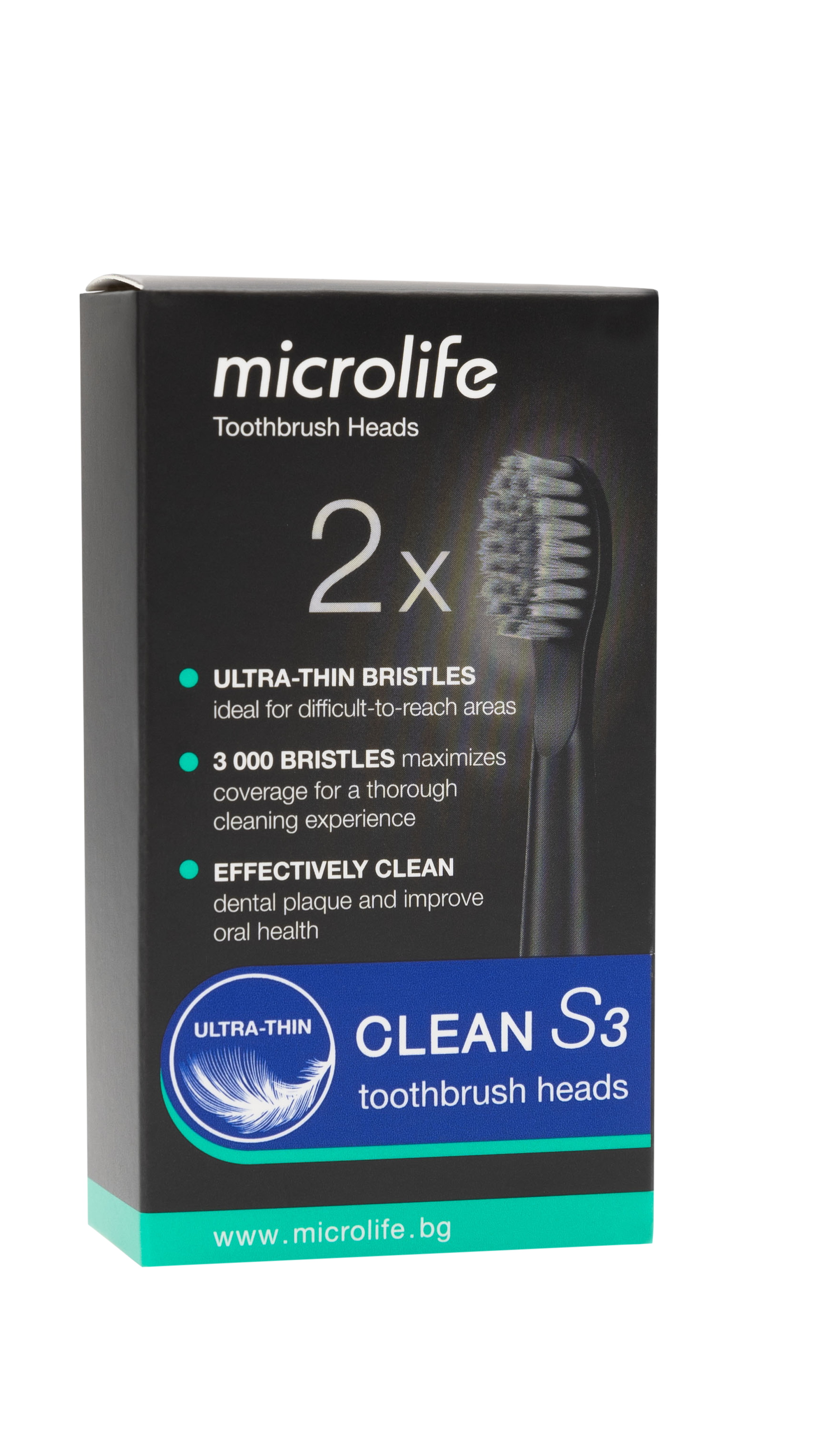 MICROLIFE S3 SOFT Глави за звукова ел. четка x 2