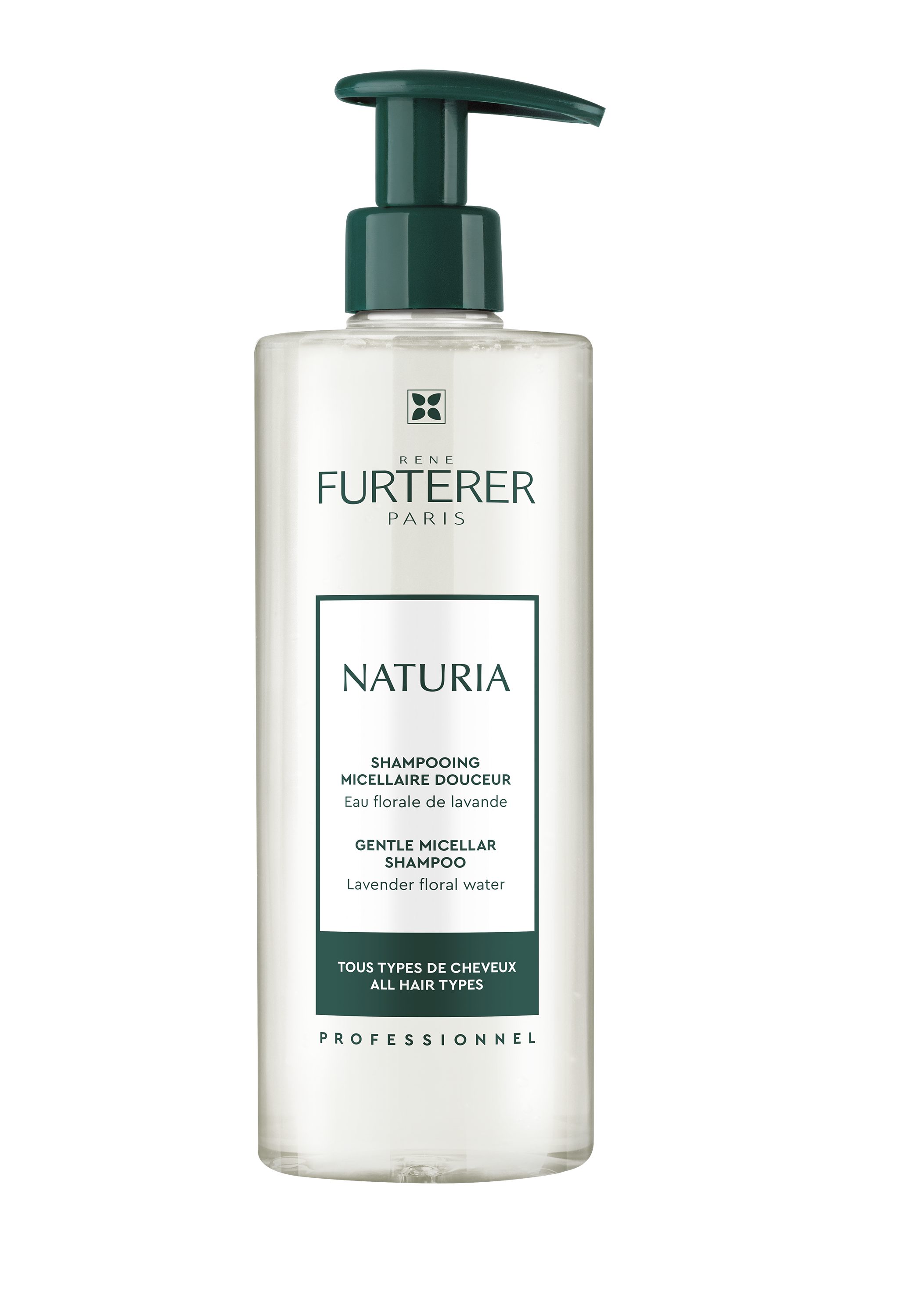 RENE FURTERER NATURIA нежен мицеларен шампоан за честа употреба за всеки тип коса 500ml