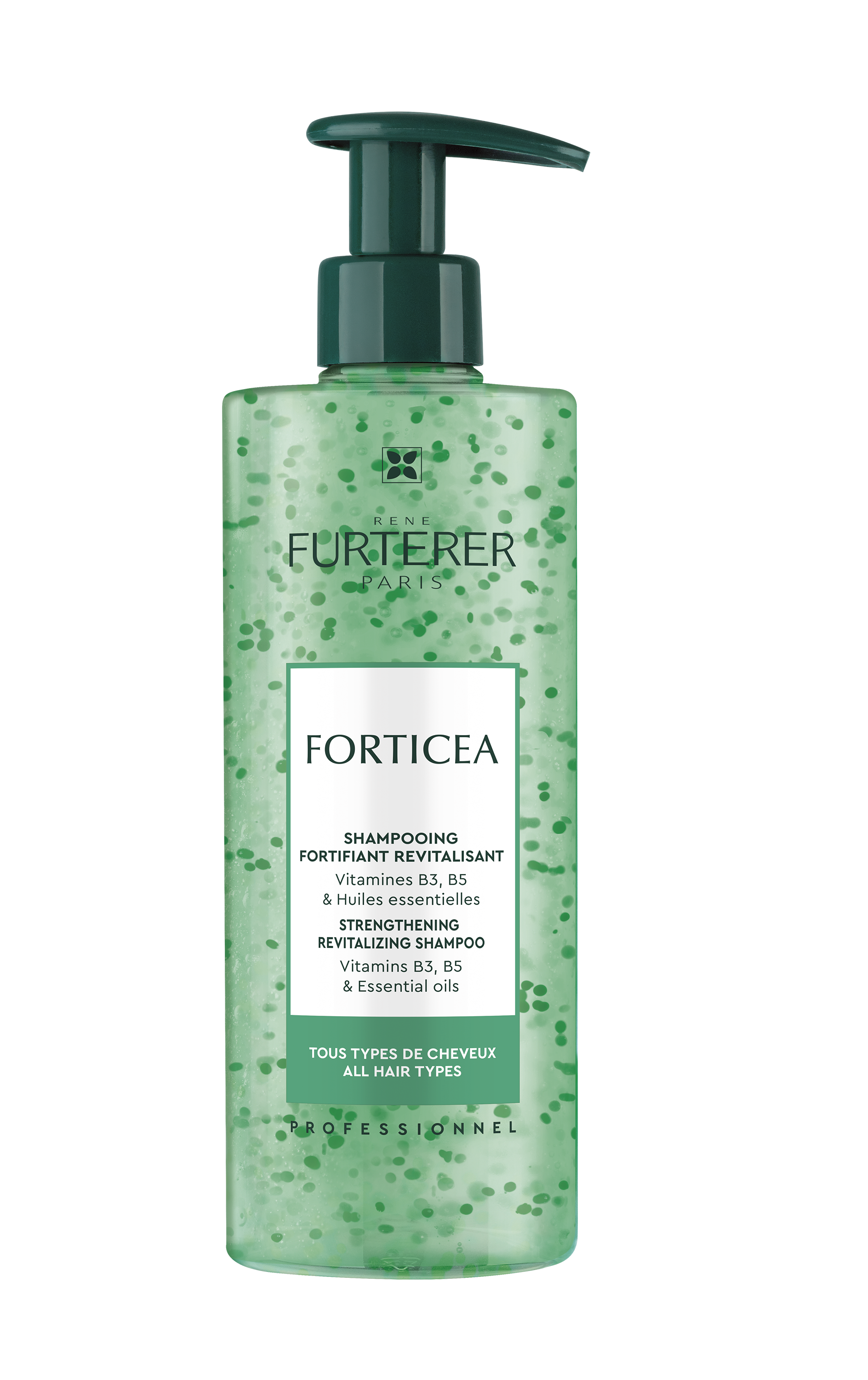 RENE FURTERER FORTICEA Енергизиращ шампоан с етерични масла за всеки тип коса 500ml