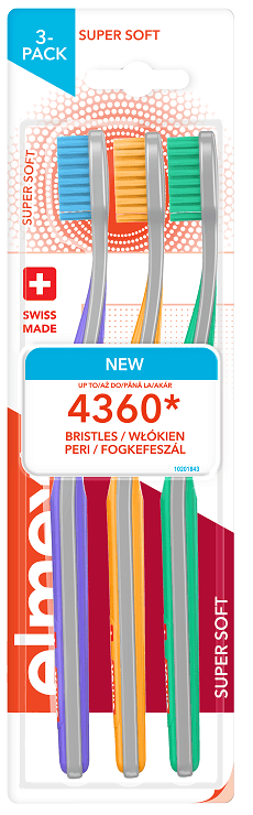 ELMEX SUPER SOFT четка за зъби x 3