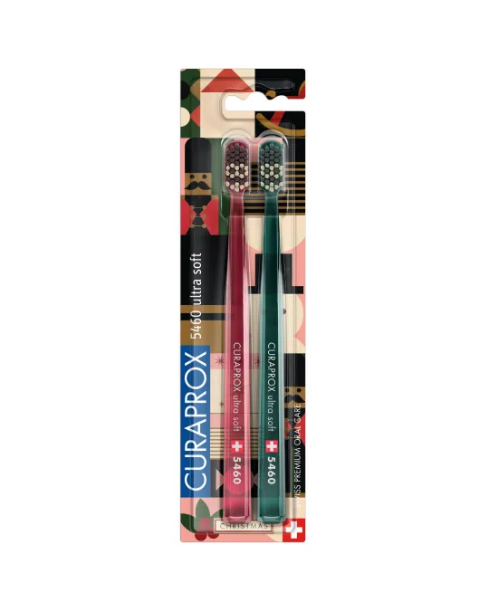 CURAPROX toothbrush CS 5460 Duo Christmas Edition 2023 2 pcs. blister