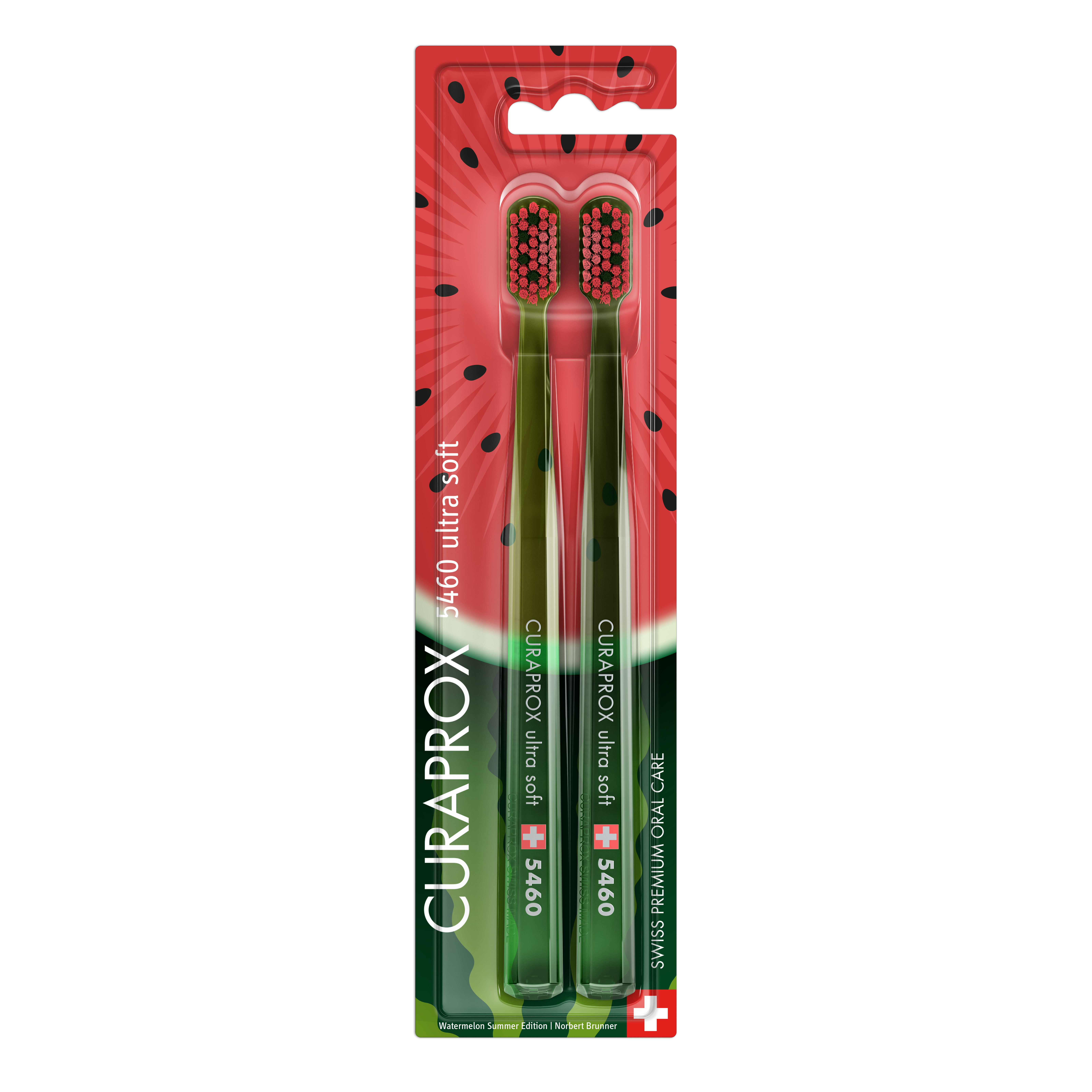 CURAPROX toothbrush CS 5460 Duo Watermelon Edition 2024 2 pcs. Blister