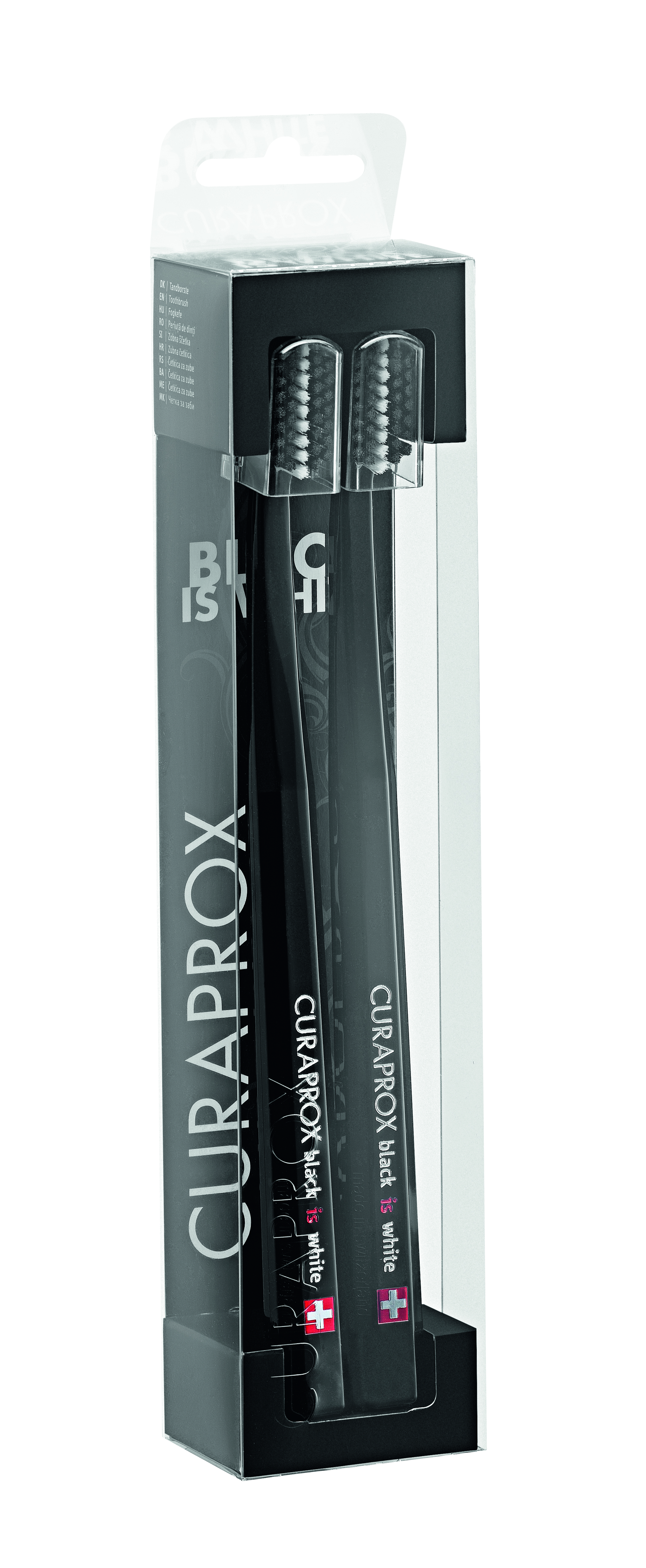 CURAPROX toothbrush Black is White black 2 pcs. blister