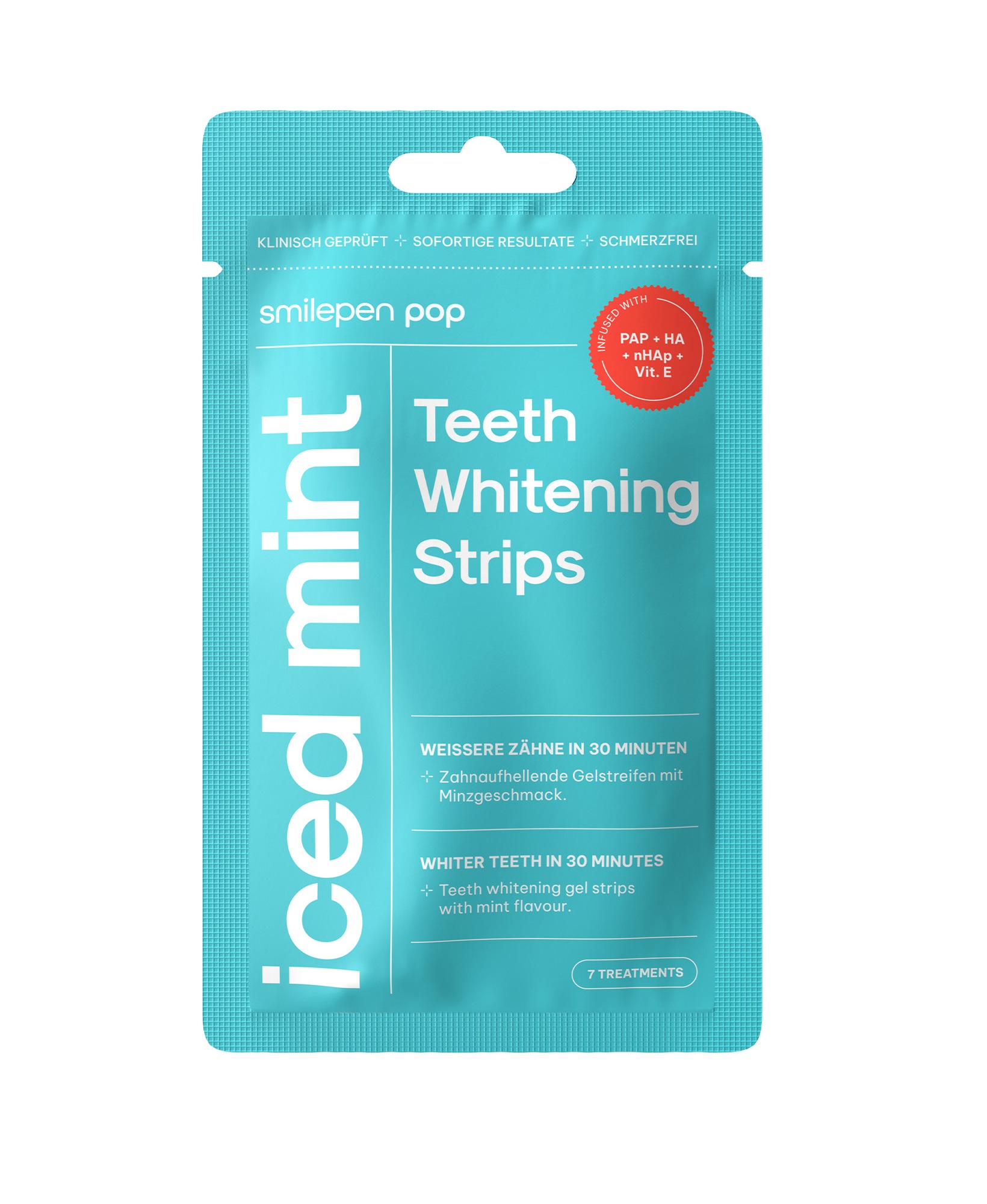 SMILEPEN POP избелващи лентички Iced Mint  7x2 бр.