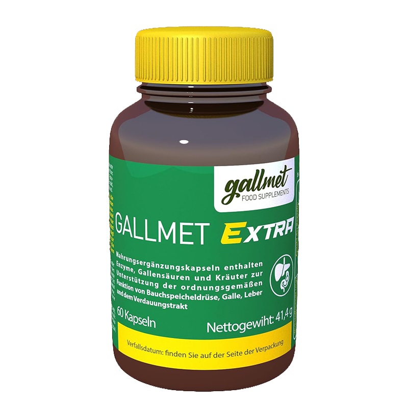 GALLMEТ EXTRA Волска жлъчка + Билкови екстракти и ензими за добро храносмилане х 60 caps