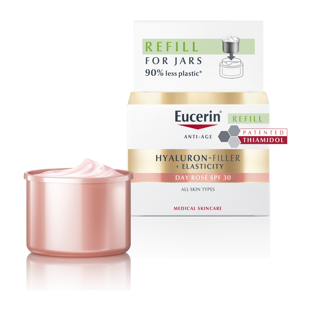 EUCERIN HYALURON FILLER + ELASTICITY ROSE SPF30 озаряващ дневен крем 50ml пълнител