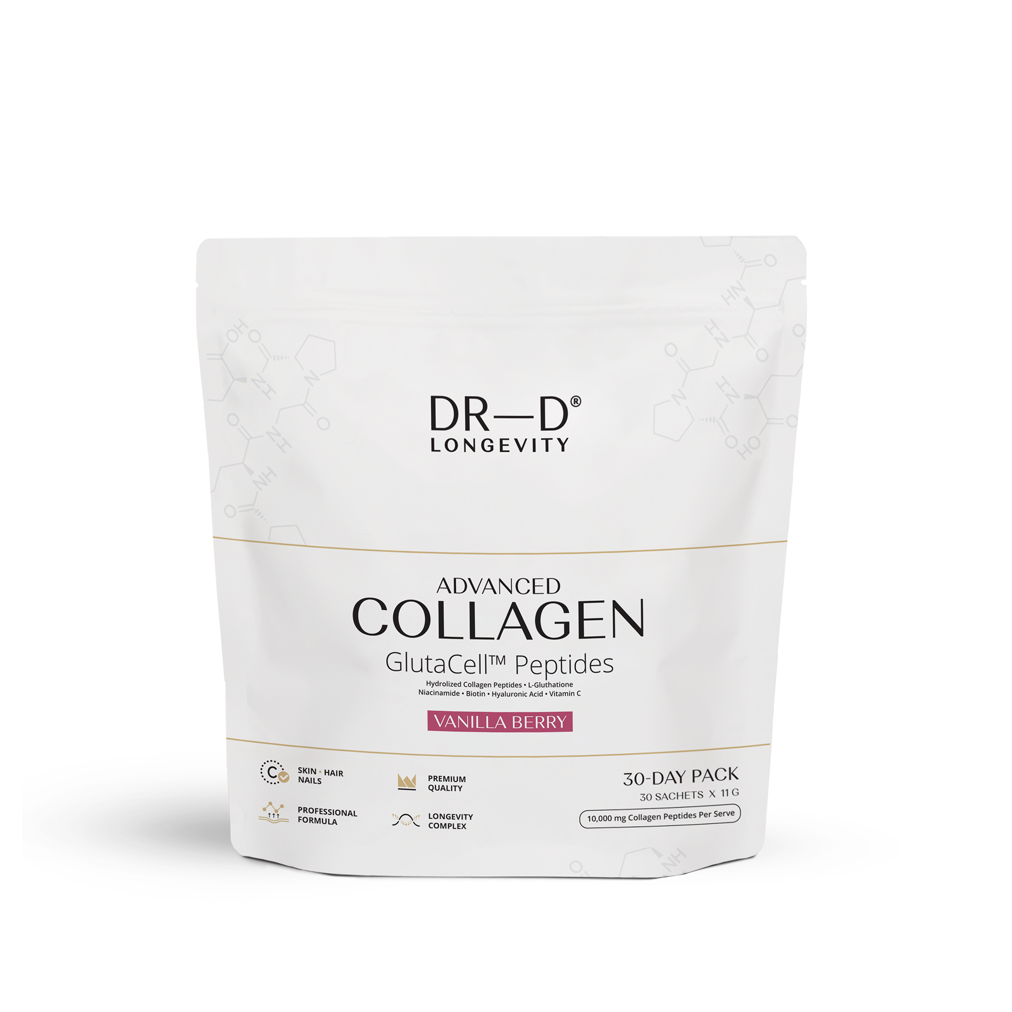 DR-D Collagen Glutacell Peptides Pro Beauty колагенова формула x 30 sach
