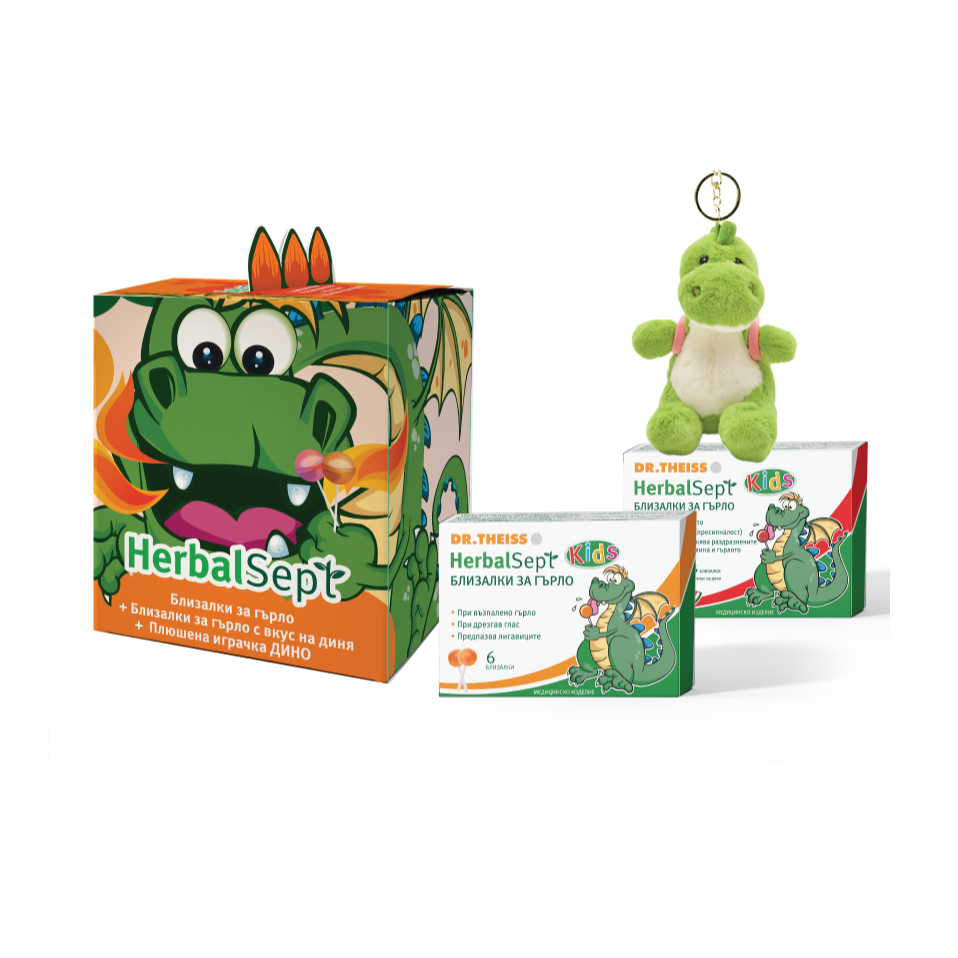 DR.THEISS PROMO HERBAL SEPT близалки за гърло х 6 + гърло близалки диня x 6