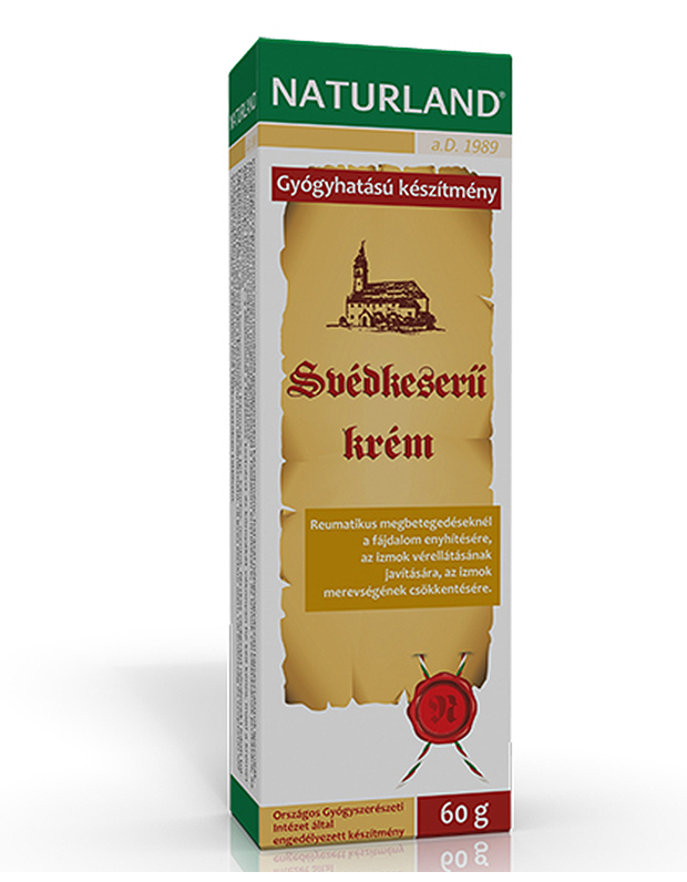 NATURLAND SVEDKESERU KREM Massage cream with Swedish bitter, camphor and menthol for relaxation and tone x 60g