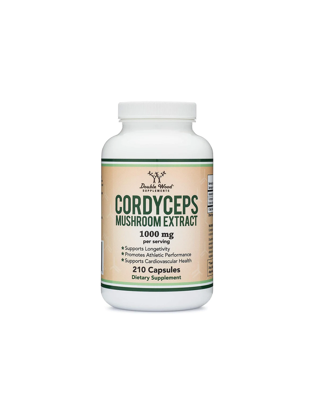 DOUBLE WOOD Cordyceps Mushroom Extract Кордицепс екстракт х 210 caps