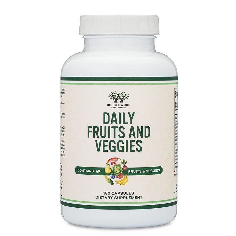 DOUBLE WOOD Daily Fruits and veggies Плодове и зеленчуци x 180 caps