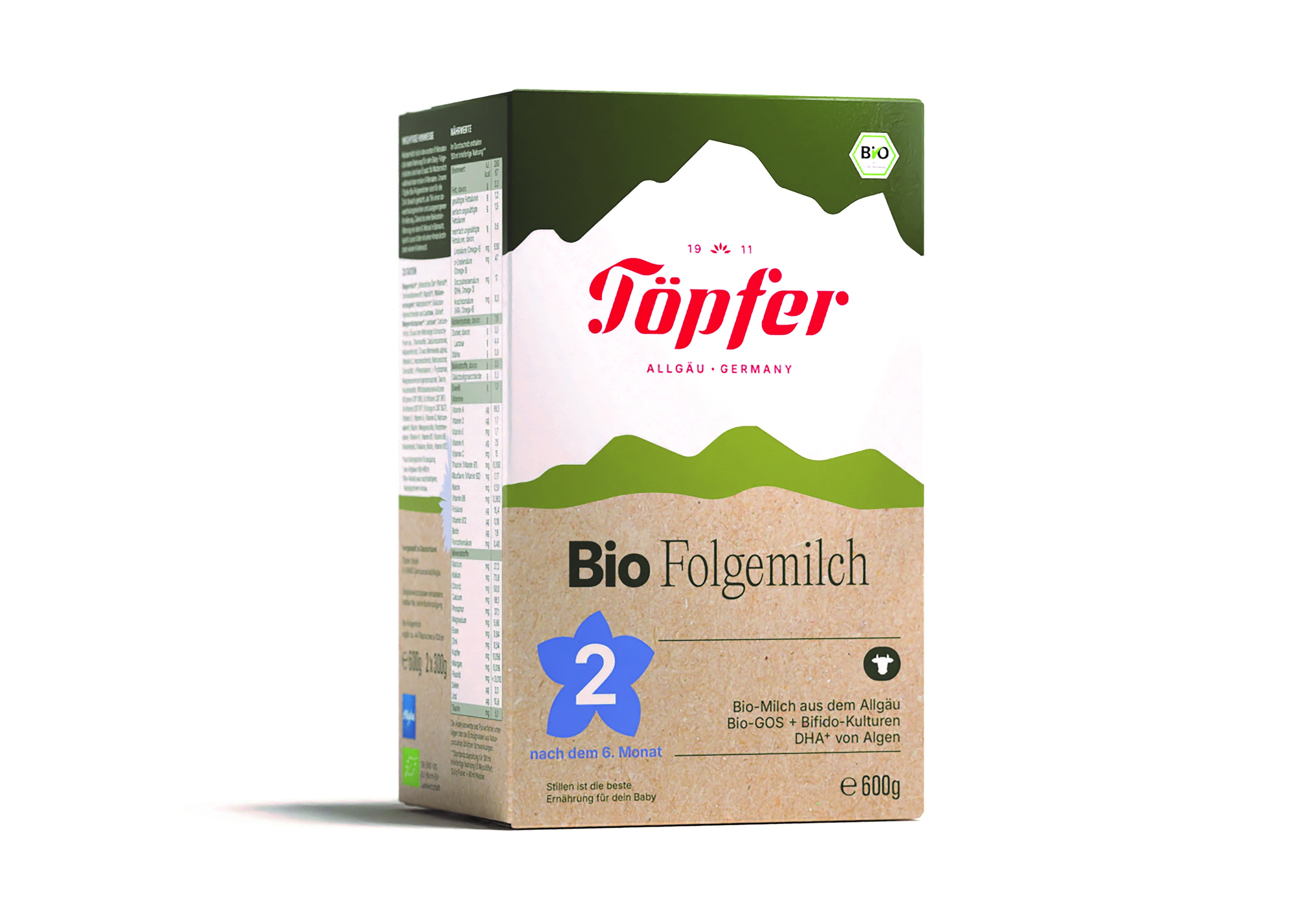 TOPFER LACTANA BIO 2 Био преходно мляко 6+м 600g new