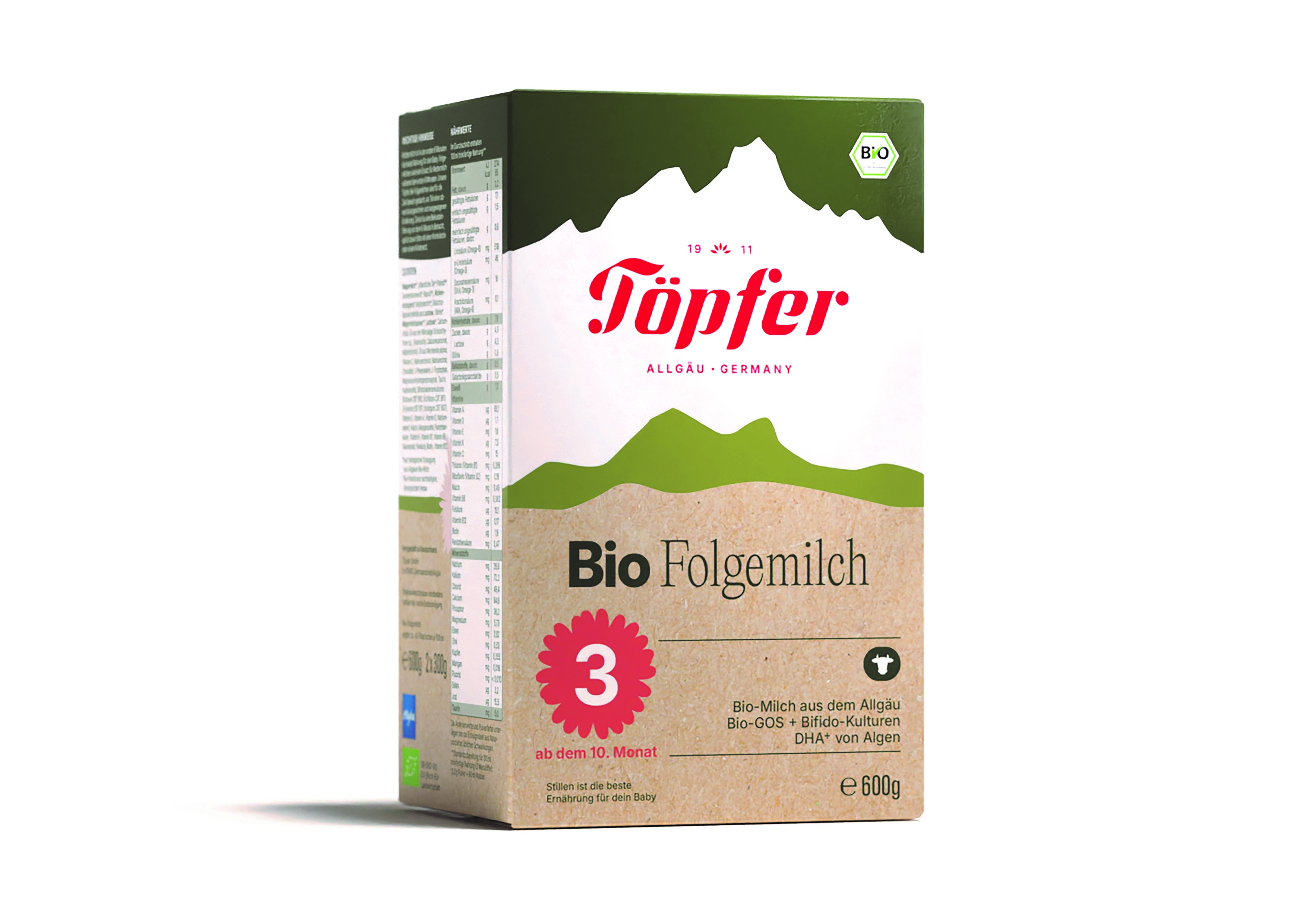 TOPFER LACTANA BIO 3 Био преходно мляко 10+м 600g new