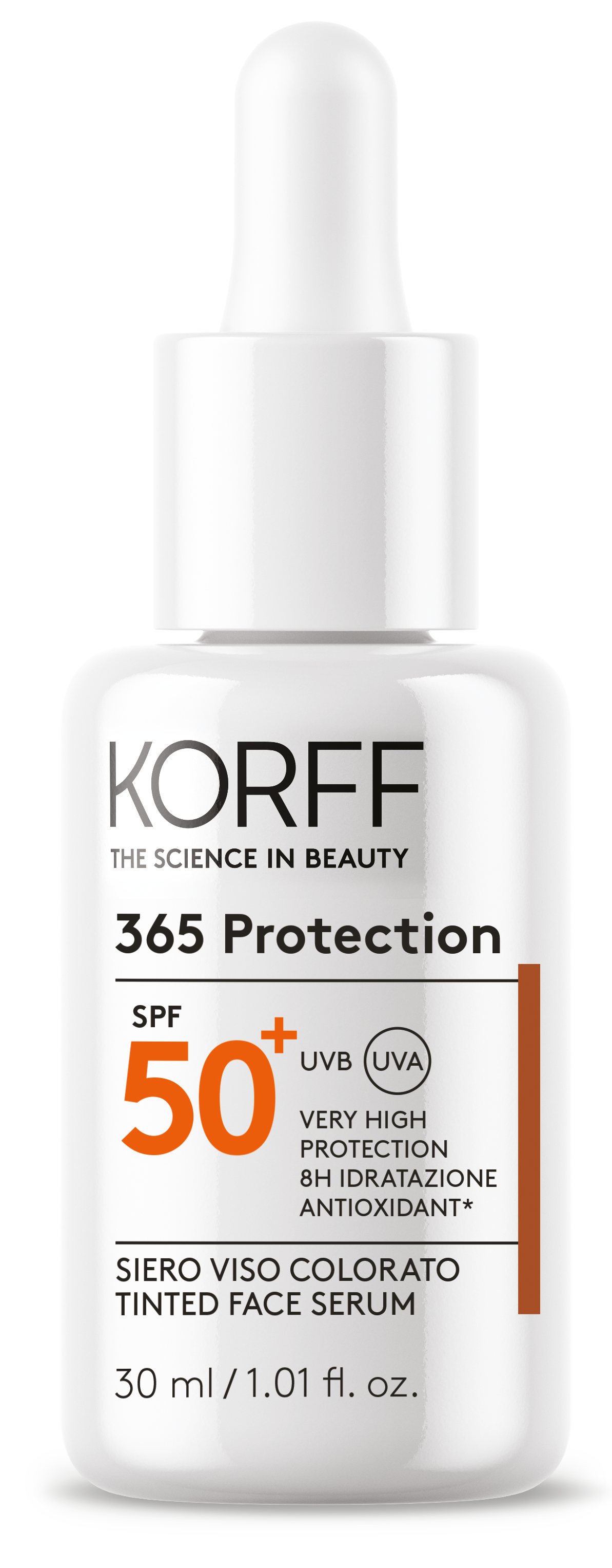 KORFF 365 PROTECTION FACE SERUM SPF50+ Sunscreen tinted face serum for all skin types 30 ml/K78V00310