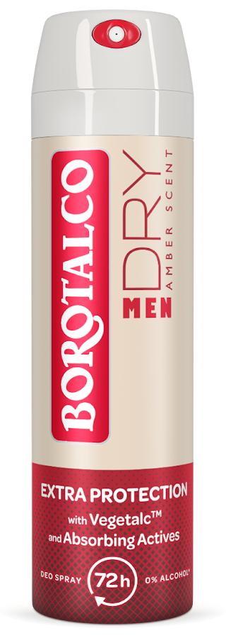 BOROTALCO MEN Dry дезодорант спрей Кехлибар 150ml