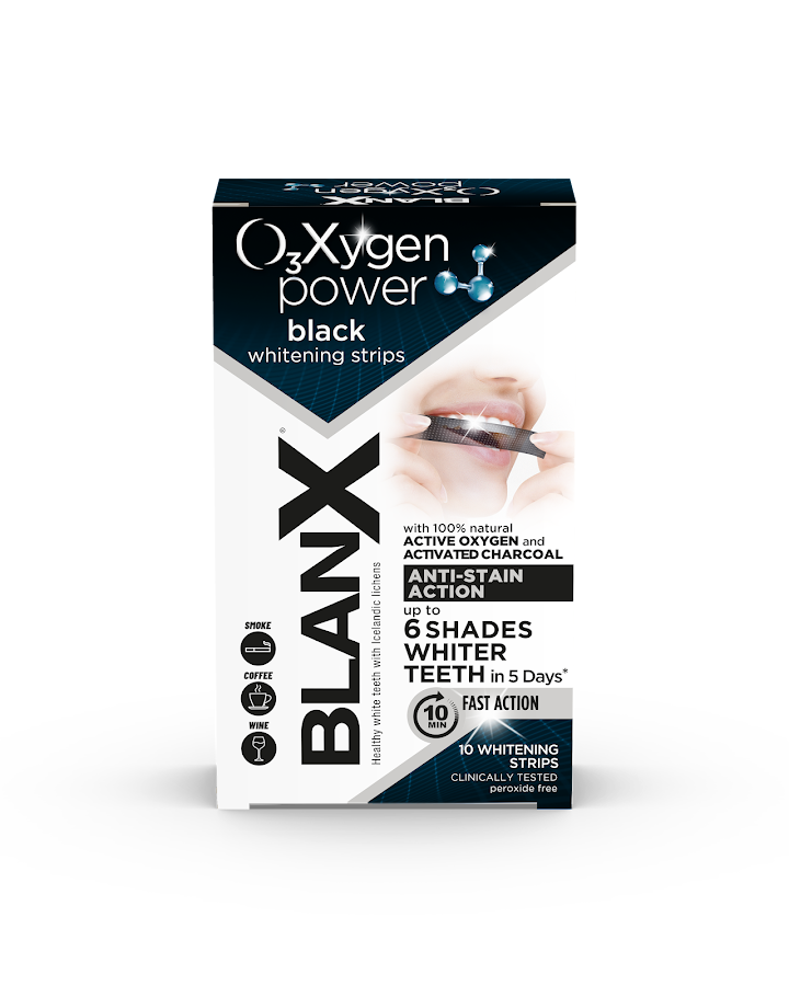 BLANX Избелващи ленти ОКСИДЖЕН ПАУЪР ЧЕРНИ x 10
