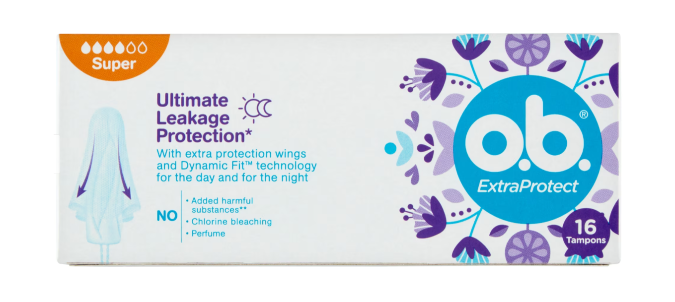 O.B Extra Protect дамски тампони Super x 16