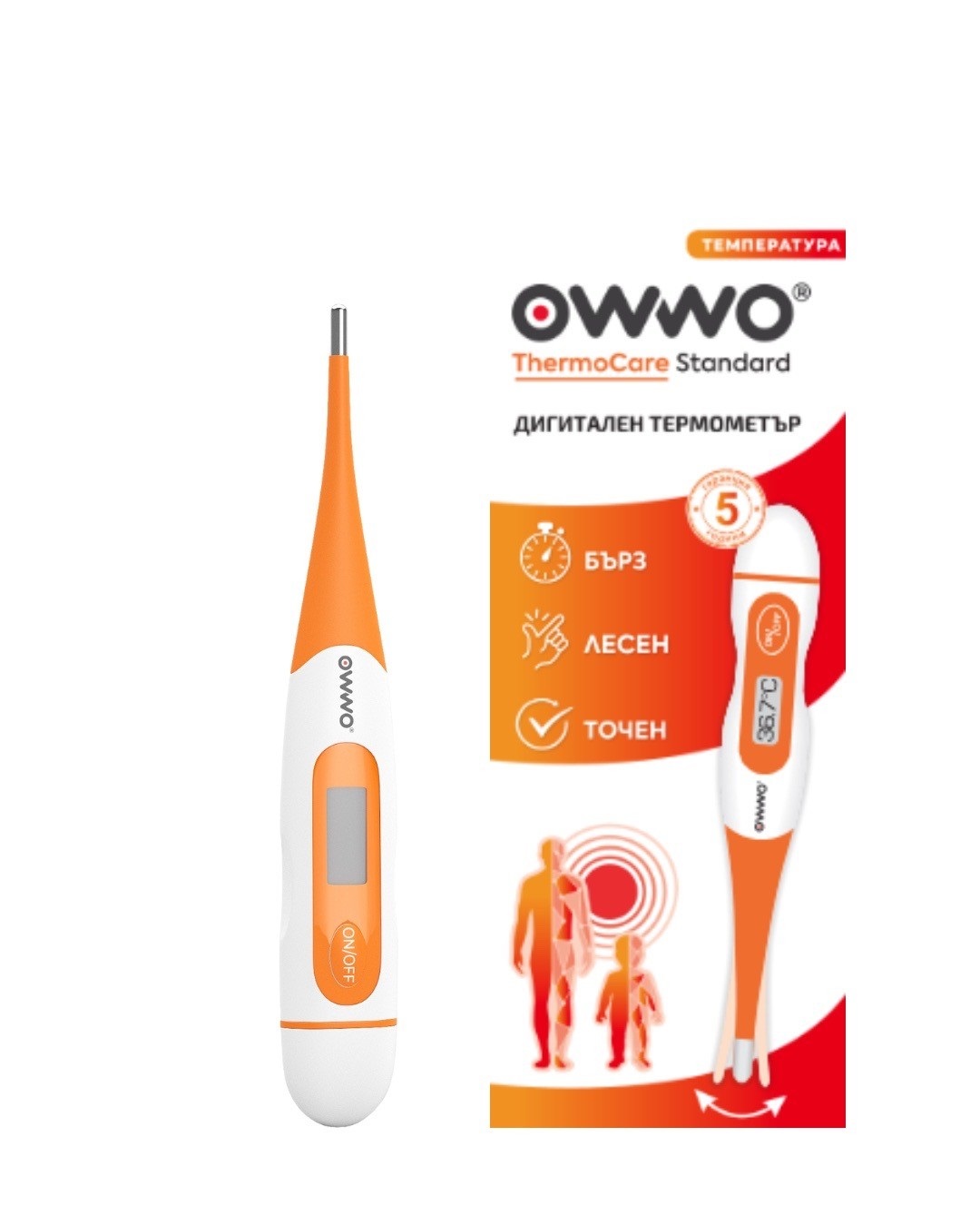 OWWO Термокеър Стандарт дигитален термометър