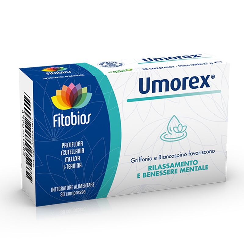 FITOBIOS UMOREX Umorex (formula for the nervous system with passionflower and 5HTP) Anti-stress formula for a calm mind and good sleep x 30 tabl