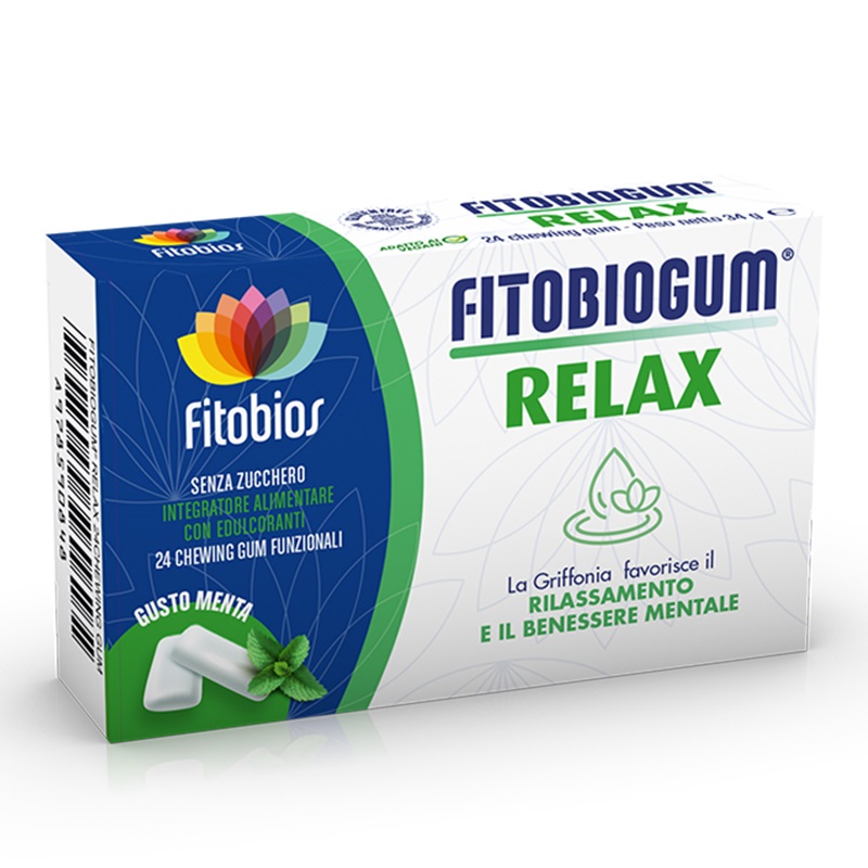 FITOBIOS FITOBIOGUM RELAX Phytobiogum Relax chewing gum, mint flavor x 24 pieces