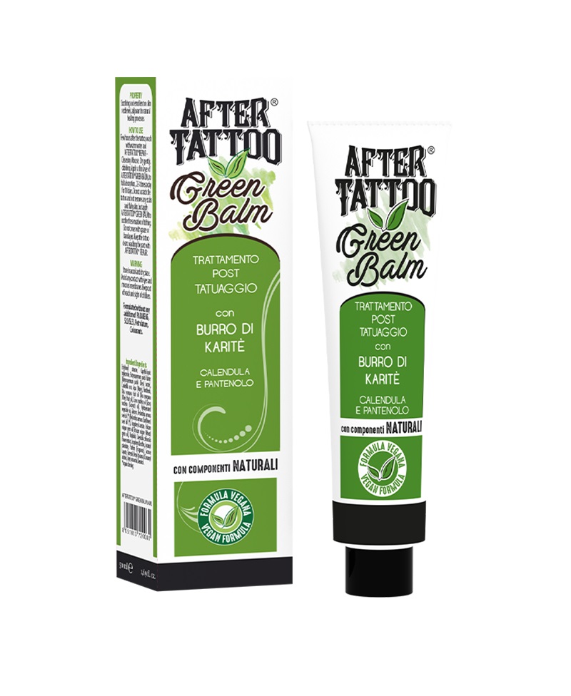 FITOBIOS AFTER TATTOO Green Balm Зелен балсам за татуировки (с масло от шеа, пантенол и невен) x 50 ml