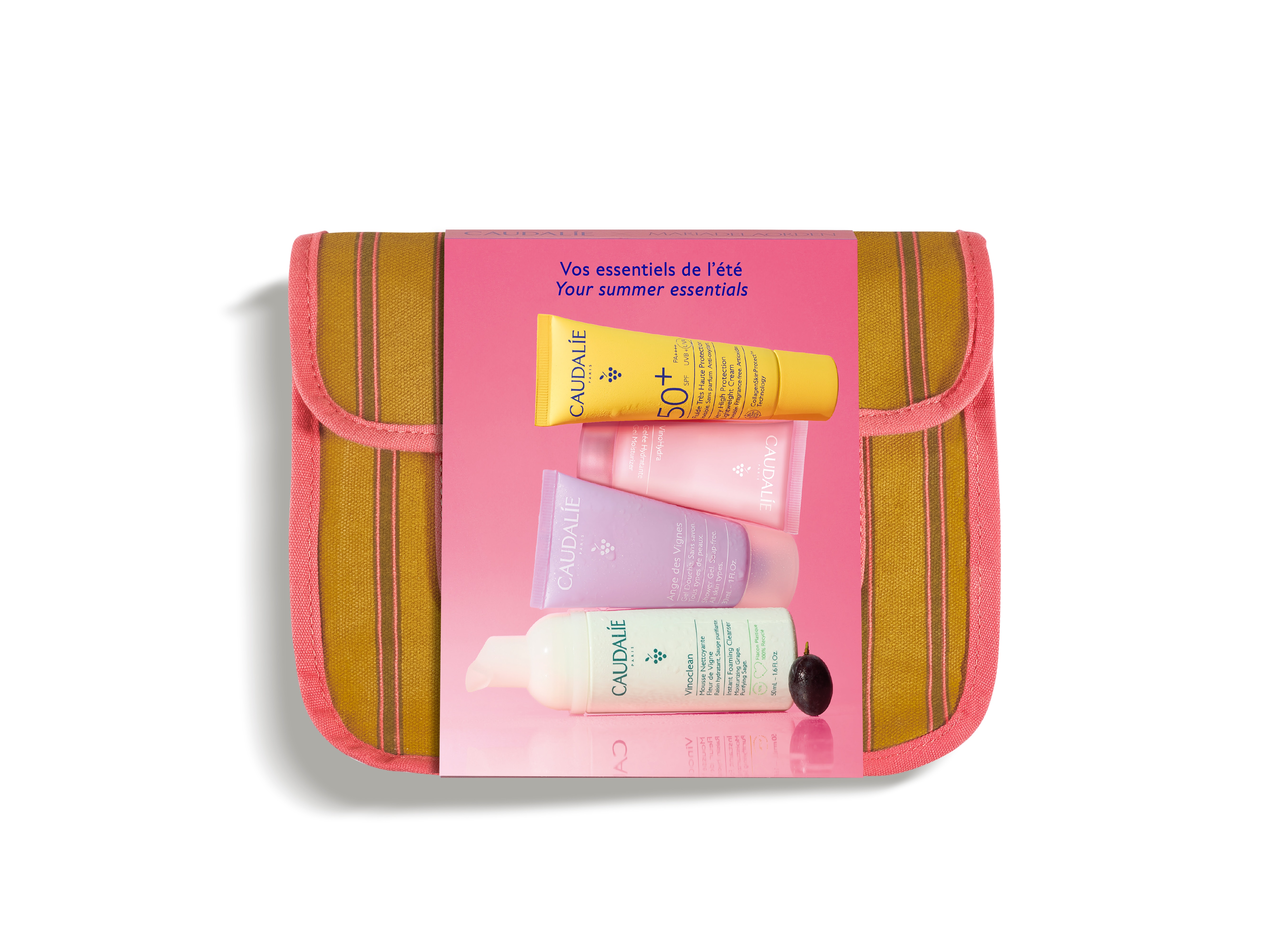 CAUDALIE PROMO Summer Pouch комплект с необходимото за пътуване