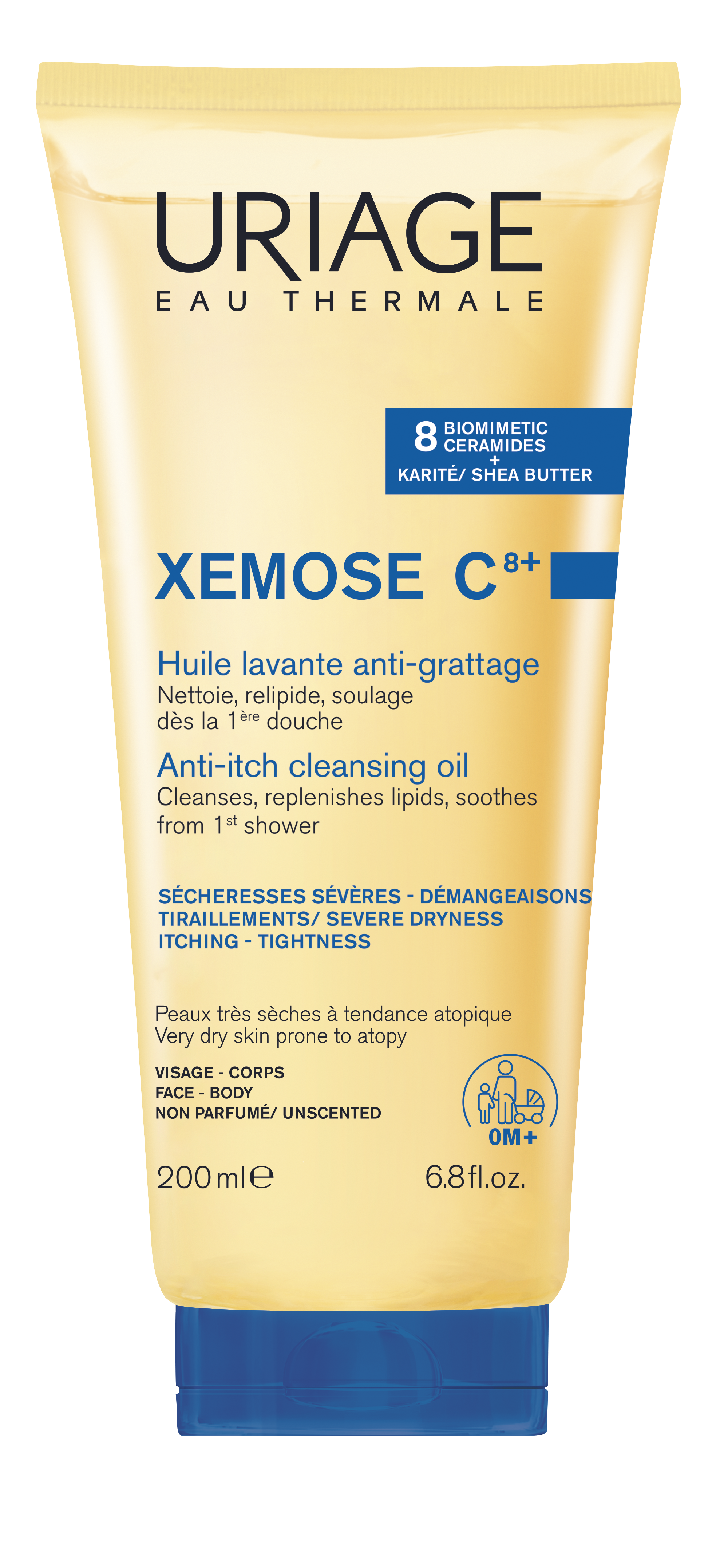 URIAGE XEMOSE C8+ cleansing shower oil for dry skin 200ml