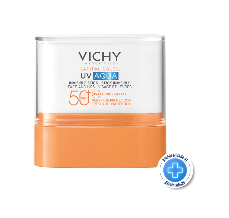 VICHY SOLEIL SPF50+ UV AQUA stick for face and lips 10g