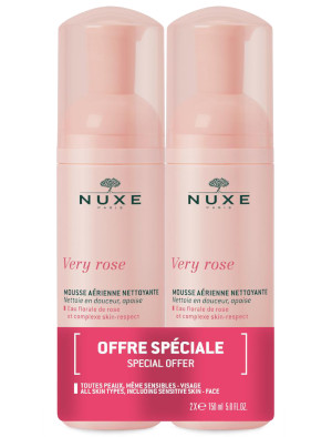 NUXE DUO VERY ROSE Gentle Cleansing Foam 150ml 1+1