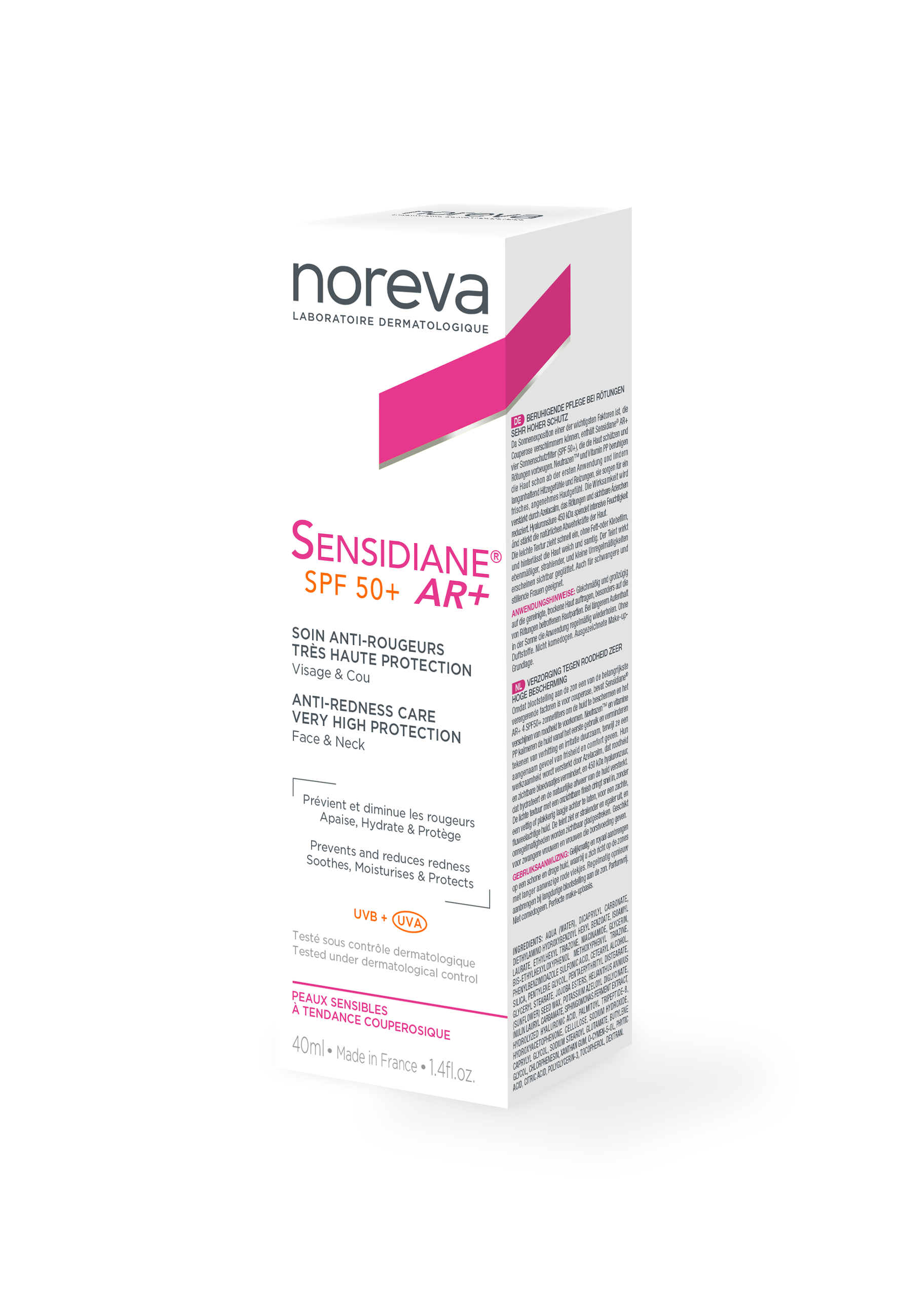 NOREVA SENSIDIANE AR+ SPF 50 Интезнивен крем при зачервявания и розацея 40ml/P01997
