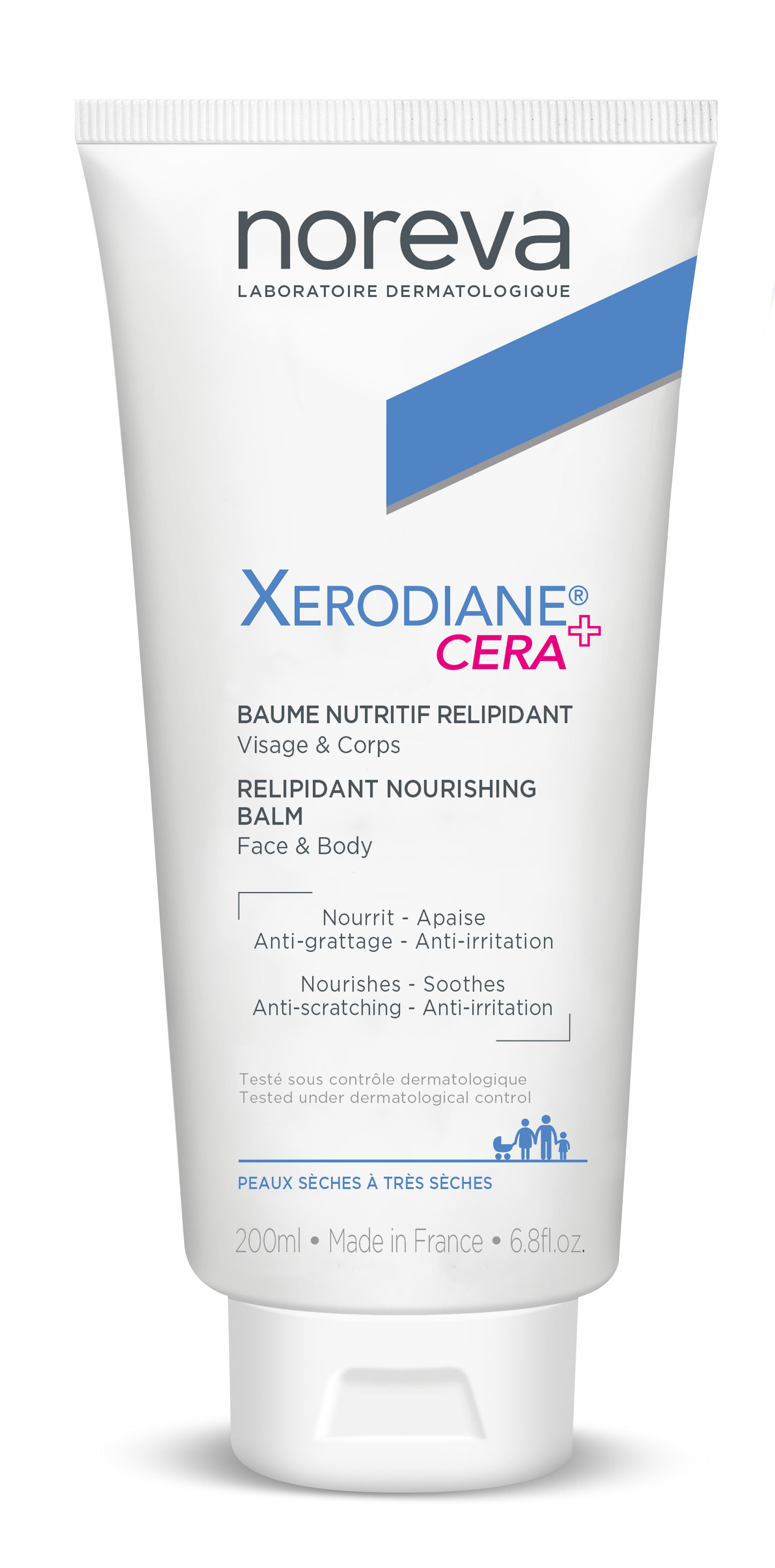 NOREVA XERODIANE CERA AP+ възстановаващ балсам за много суха и атопична кожа 200ml/P01982