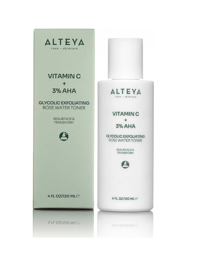 ALTEYA ORGANIC Ексфолиращ Тонер за лице с Гликолова киселина (Витамин C + 3% AHA) 120 ml
