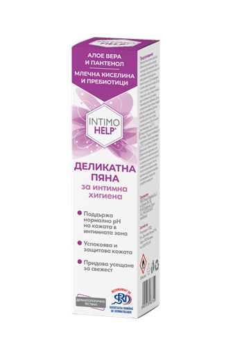 INTIMO HELP пяна Алое и Пантенол 150ml
