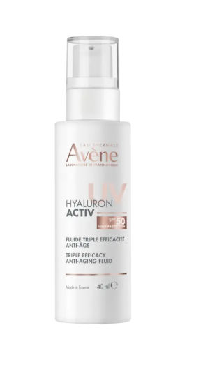 AVENE HYALURON ACTIV UV SPF50 анти-ейдж флуид с тройно действие 40ml