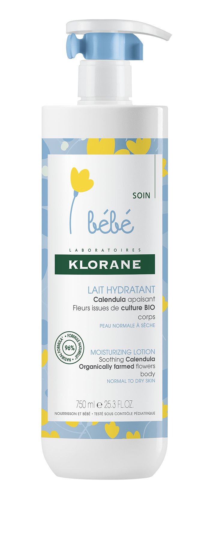KLORANE BEBE хидратиращо мляко за тяло 750ml