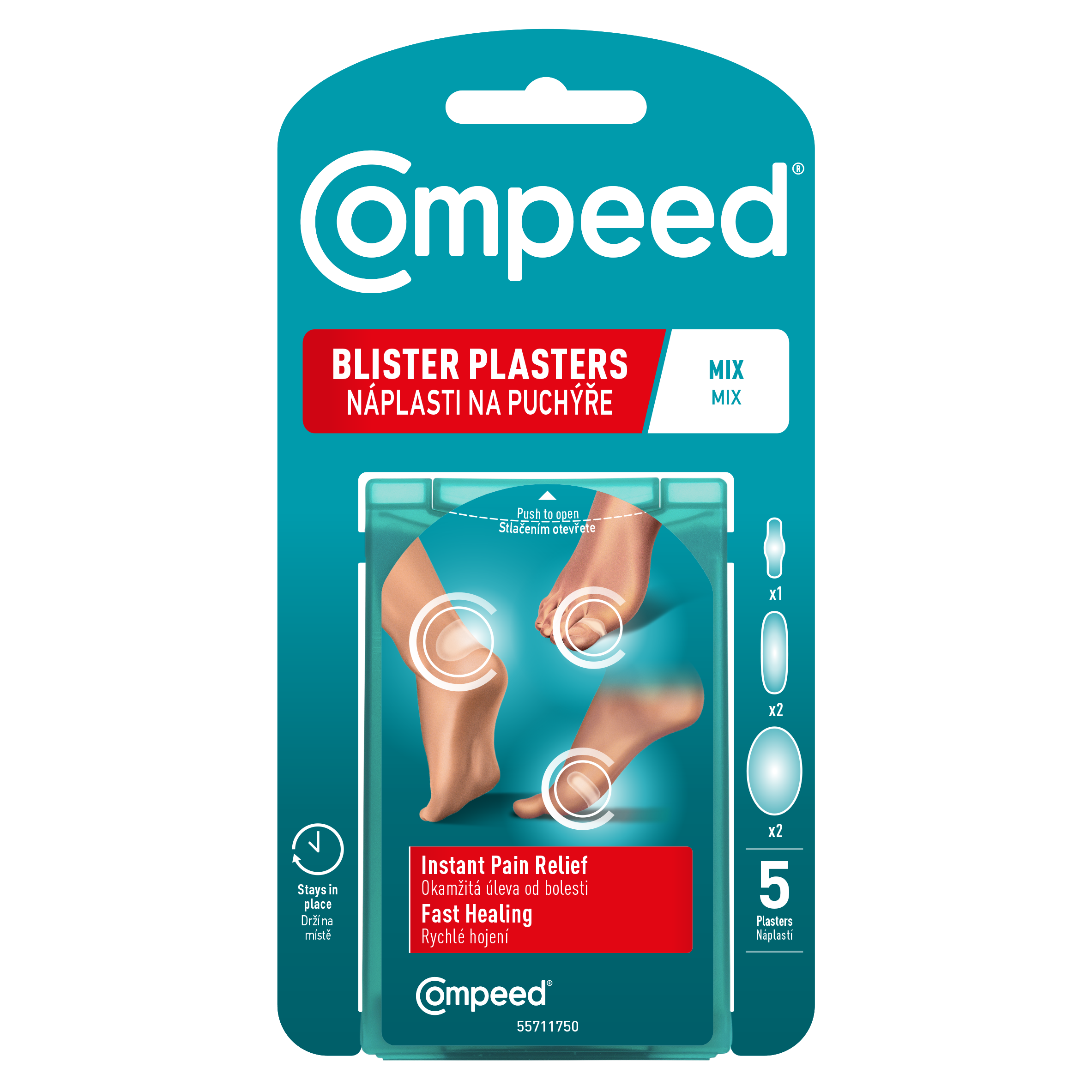 COMPEED blister patches various sizes x 5