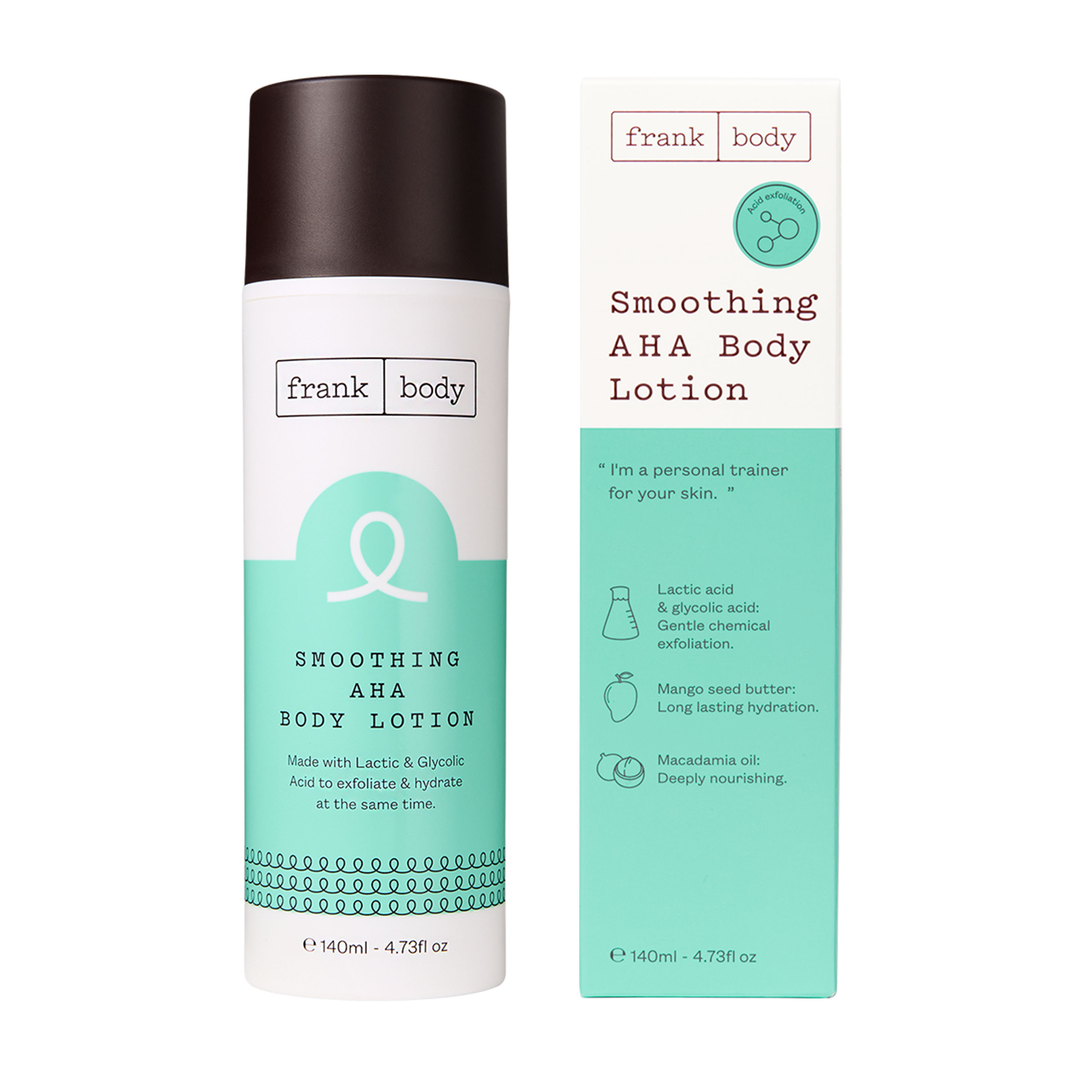 FRANK BODY AHA  Лосион за тяло ИЗГЛАЖДАЩ 140ml