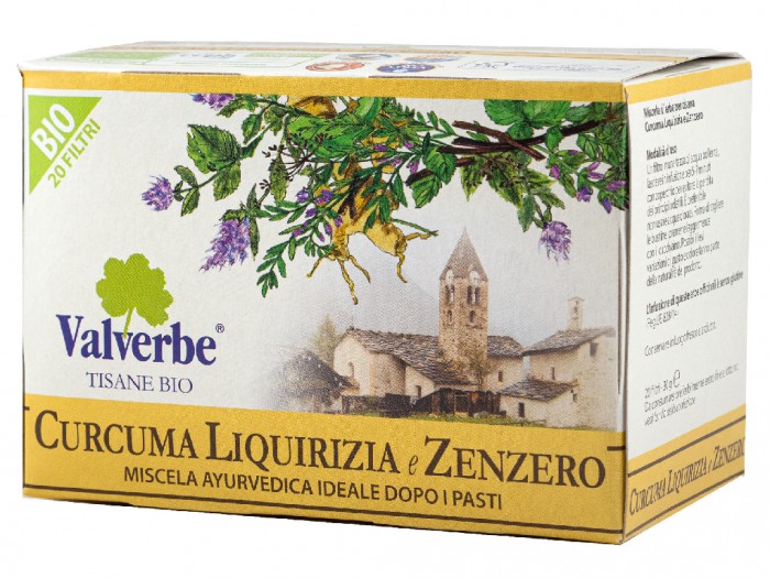 VALVERBE TEA Чай от куркума,женско биле и джинджифил БИО, филтър х 20